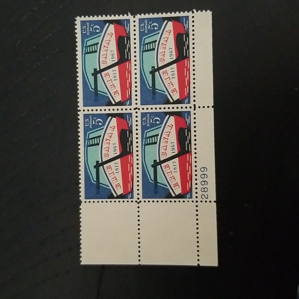 Erie canal postage stamps